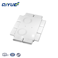 Boîte de distribution d'air rectangulaire adaptée aux conduits plats, idéale pour la ventilation d'air frais et les systèmes de distribution d'air CVC