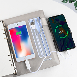 Custom <strong>logo</strong> <strong>A5</strong> <strong>Notebook</strong> <strong>PU</strong> Leather Loose-leaf with Power Charging Handmade <strong>Diary</strong> - Product Image 2