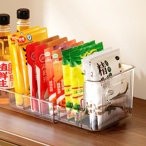 Extendable Spice <b>Storage</b> Box L Size With Partitions See Through <b>Kitchen</b> Organizer For Cabinet Bottle Jar <b>Storage</b> - Product Image 2