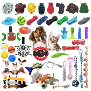 Pelota masticable de hierba gatera de dibujos animados, juguete duradero para perros y gatos, goma de látex chirriante TPR Teaser para el juego diario - Product Image 3