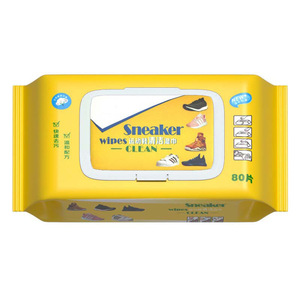 Toallitas para zapatillas, 80 unidades, toallitas húmedas blancas para limpieza de calzado, eliminación rápida de manchas para zapatillas - Product Image 2