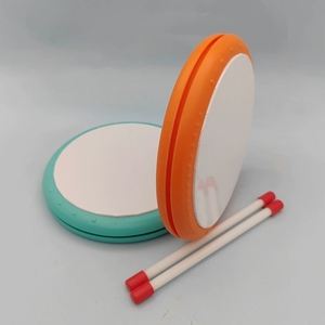 Wholesale Macaron Color Plastic Hand <b>Drum</b> With Mallets Orff Percussion Instrument For Kids - Product Image 2