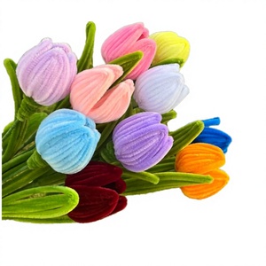 Tiges de chenille torsadées pour artisanat floral, bouquets de tulipes, décorations éternelles, cadeaux de Saint-Valentin - Product Image 2