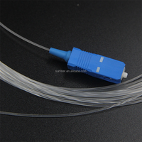 Kabel Patch Cord Serat Optik LC UPC/APC Transparan Tak Terlihat untuk Perkabelan Dalam Ruangan FTTH Jaringan 4G/GSM/GPRS/WIFI