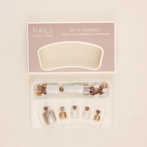 Toe Wearable Internet Celebrity Brightening White Glitter Stickers Removable Art Finished Fake <b>Nails</b> <b>Nail</b> Tips - Product Image 5