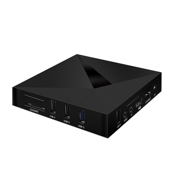 OEM Rotation Screen Rockchip RK3328 Android TV Box 4GB 32GB WiFi 4K Digital Signage Media Player