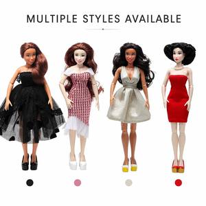 Fabricant de poupées, jouet en PVC adorable pour enfants, poupées de mode princesse populaires, jolies, avec jupe de fête, cadeau pour fille - Product Image 2