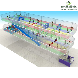 Dream Kids Parco Giochi Avventura con Trampolino a Rete in Poliestere, Zona Atrio <span class=keywords><strong>del</strong></span> Centro Commerciale, Gioco Aereo Magico - Product Image 2