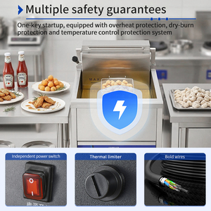 <span class=keywords><strong>Friteuse</strong></span> électrique commerciale numérique 20L pour restaurant, <span class=keywords><strong>friteuse</strong></span> électrique verticale 30L pour frites, poulet frit et équipement de friture - Product Image 5