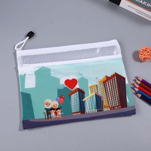 Porte-documents A4 personnalisé mignon à double couche, organiseur de fichiers créatif, pochette de rangement étanche pour documents - Product Image 1