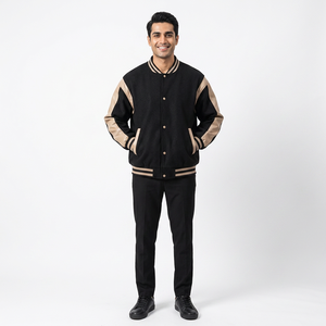 New Style Customized Versity <b>Jacket</b> <b>Men's</b> Custom Made <b>Baseball</b> <b>Jackets</b> <b>Men</b> Breathable Bomber <b>Jacket</b> Solid Colour Comfortable - Product Image 1
