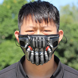 Máscara de Látex para Halloween, Máscara de Media Cara para Fiesta de Disfraces, Talla Única, Material de Emulsión, Accesorio Divertido para Disfraces - Product Image 2