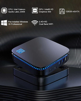 Soyeer oficina y escritorio de Casa AK1 Micro computadora DDR3 8G 256G SSD Intel Celeron J3455 y Win10 Pro OS MINI PC
