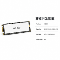 Disque SSD d'usine OEM 128 Go/256 Go/512 Go/1 To M.2 Série CPU pour ordinateurs portables