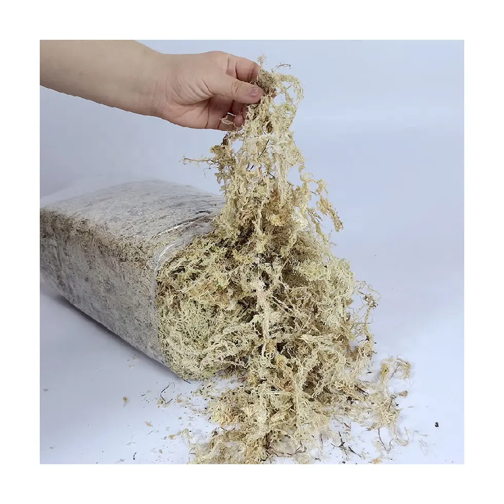 Sustrato de turba sphagnum, musgo de fibra larga para plantas y orquídeas, venta al por mayor