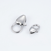 Acier inoxydable plaqué or 18 carats graines de melon fermoir pendentif fermoir pour collier fabrication de bijoux à bricoler soi-même