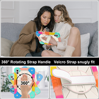 Étui antichoc robuste pour Redmi Pad 2 Pro 12.1 Poco Pad M1 2025 avec support rotatif à 360°, dragonne et bandoulière, bicolore OEM ODM