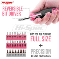 Kit de herramientas manuales de bricolaje para el hogar y la Oficina de color rosa esencial para damas, reparaciones básicas para el hogar con estuche rígido compatible con OEM ODM, 42 piezas