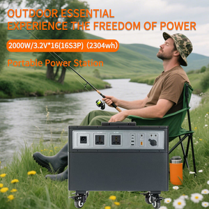2000W <b>Portable</b> Power Station 220V Solar <b>Generator</b> with LiFePO4 Battery Pure Sine Wave Output for Outdoor Camping - Product Image 4