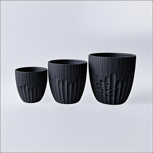 Macetas de Madera Rústicas con Textura Natural, Jarrón de Estilo Vintage para Decoración de Jardín y Balcón, Uso en Exteriores - Product Image 1