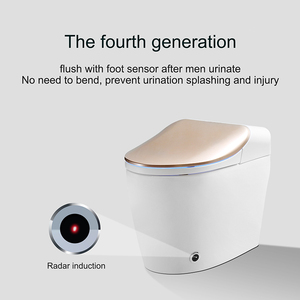 <span class=keywords><strong>Toilette</strong></span> intelligente et automatique en céramique, salle <span class=keywords><strong>de</strong></span> bain, <span class=keywords><strong>toilette</strong></span> dorée, avec bidet, 1 pièce - Product Image 2