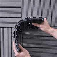 Plancher composite WPC résistant à l'usure pour extérieur, antidérapant, pour piscine, patio, place commerciale