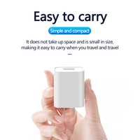 Adaptateur mural USB à charge rapide 5V 2A, version US/UE, puissance de sortie 10W, câble rétractable, chargeur de téléphone portable écologique