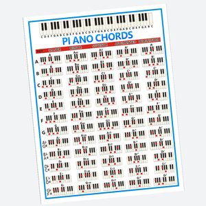 Acorde de <span class=keywords><strong>Piano</strong></span> Spectrum <span class=keywords><strong>Acordes</strong></span> portátiles Hoja de trucos Papel Acorde de <span class=keywords><strong>Piano</strong></span> electrónico Diagrama de dedo Práctica de digitación - Product Image 1