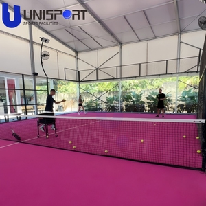 Usine <span class=keywords><strong>WPT</strong></span> OEM ODM : Fournisseur direct de terrains de padel panoramiques en verre haute résistance de 12 mm avec gazon synthétique et éclairage LED. - Product Image 2