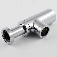 SANIPRO OEM ODM WaterMark Brass Bathroom Sink Drainage P-Trap Siphon Laboratory Sink Drain Waste Pipe Bottle Trap.
