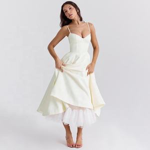 Robes de soirée mi-longues vintage des années 1960, <span class=keywords><strong>robe</strong></span> de mariée corset double couche à la française, <span class=keywords><strong>robe</strong></span> évasée style skater, vêtements de fête, <span class=keywords><strong>robe</strong></span> de soirée - Product Image 4