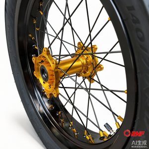 Kit de conversion Supermoto 17 pouces 110/70R17 140/70R17, pneu <span class=keywords><strong>semi</strong></span>-<span class=keywords><strong>slick</strong></span> tout-terrain/route pour vélo électrique SurRon Ultra Bee - Product Image 4