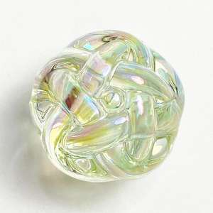 Ventes directes d'usine couleur transparente arc boule creuse UV perles acryliques perles en vrac chaîne de téléphone portable bijoux pour bricolage - Product Image 5