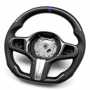 Volant en cuir intégral M Sport pour BMW M3 F30 F31 F32 F15 F16 F20 F21 F25 F26 M5 F10 F11 F06 F07 F12 F13 F01 E90 X5 - Product Image 2