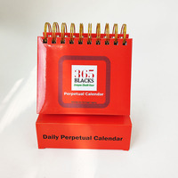 Calendrier quotidien à rabat en spirale imprimé personnalisé calendrier de bureau perpétuel sans date citations positives taille A5 5.5 \ "x 5.3 \" pouces couverture PP