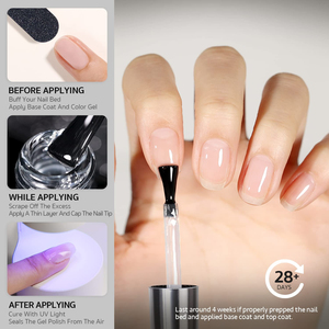 Lot de 2 vernis à ongles mat sans résidu 16 ml, finition verre transparente, durcissement UV pour manucure DIY et salon - Product Image 3