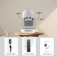Projecteur de poche LED LCD 720P 8K compatible WiFi6 à courte focale intégré pour soirées cinéma en extérieur 2026 HY300 Pro+