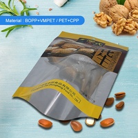 Vente chaude en gros oem designer personnalisé sacs en mylar découpés de qualité alimentaire graines de melon sac d'étanchéité à trois côtés