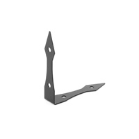 Support décoratif en fer noir en forme de L de 4 pouces, protection des bords et des coins, garde-coins métalliques pour boîte en bois, table et autres meubles