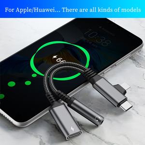 محول USB من النوع C 10 واط متعدد الوظائف <span class=keywords><strong>3</strong></span> في 1 محول شحن 10 واط لمحول Aux محول شحن لهواتف iPhone - Product Image 6