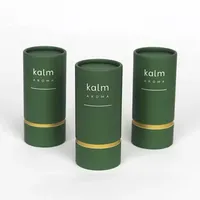 Emballage personnalisé en tube cylindrique en papier kraft noir rond pour huiles essentielles, parfums, cosmétiques, produits de beauté