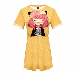 Vestidos para Niñas, 12 Estilos, Anime Spy Family, Disfraz de Anya Forger, Ropa con Estampado Digital 3D para Niñas - Product Image 3