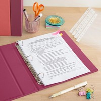 Personalisierter PU-Leder Ringbuch-Planer mit Namensprägung Dokumentenorganizer für Büro Schule Geschäft Aufbewahrung