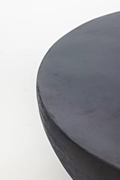 Table d'appoint nordique moderne ronde en béton noir Table basse en marbre de luxe pour salon naturel ou villa à manger à usage domestique