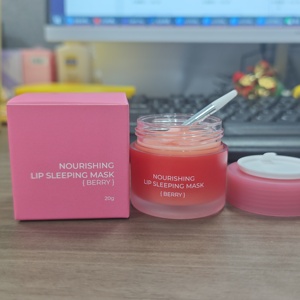 Bálsamo <span class=keywords><strong>Labial</strong></span> Hidratante y Humectante de 20g con Logotipo Personalizado y Etiqueta Privada, Mascarilla <span class=keywords><strong>Labial</strong></span> Nocturna Nutritiva con Sabor a Bayas - Product Image 2