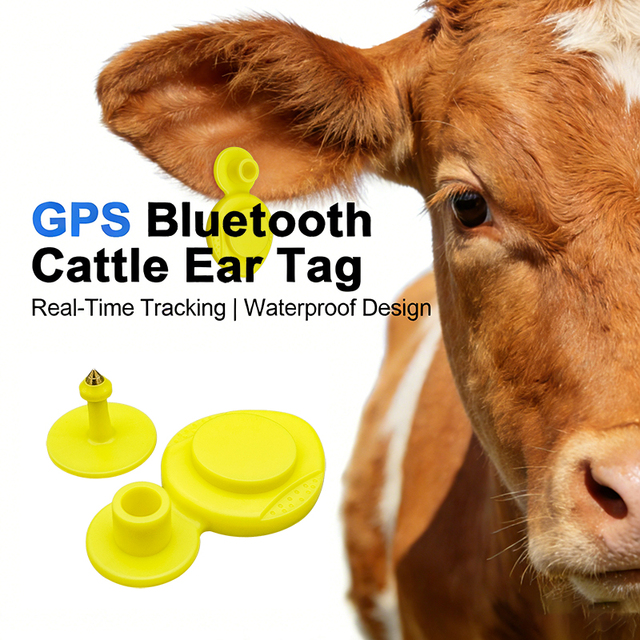 Skylab Long Battery Life Bluetooth GPS Cattle Ear Tag Livestock Positioning Monitoring Gps Tag