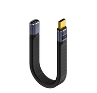 Câble de charge rapide FPC 240W à transmission rapide 40 Gbps, cordon court, prise en charge de la vidéo USB4.0, type-c mâle vers mâle, données, charge rapide