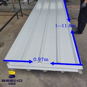 Panel Sándwich EPS <span class=keywords><strong>para</strong></span> <span class=keywords><strong>Techos</strong></span> Metálicos, Aislado, Compuesto, Resistente al Fuego, Resistente al Agua, Ecológico, <span class=keywords><strong>para</strong></span> Cámaras Frigoríficas, <span class=keywords><strong>Techos</strong></span> <span class=keywords><strong>de</strong></span> Hoteles - Product Image 2