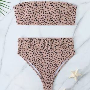 Conjunto de Bikini de Dos Piezas con Tirantes Triangulares, Push-Up, Tanga, Secado Rápido, Spandex/Poliéster, Sexy, Tallas Grandes - Product Image 6