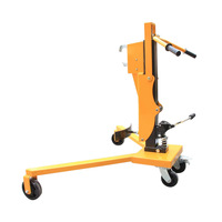 Nouvelle transpalette à commande au pied avec capacité de charge de 400 kg et hauteur de levage de 1,1 m pour la manutention de fûts en fer/plastique/huile